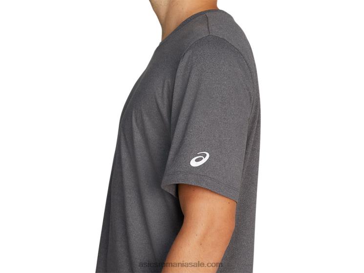 Asics erica gri închis top tehnic hthr pentru bărbați cu mânecă scurtă ZF4642033