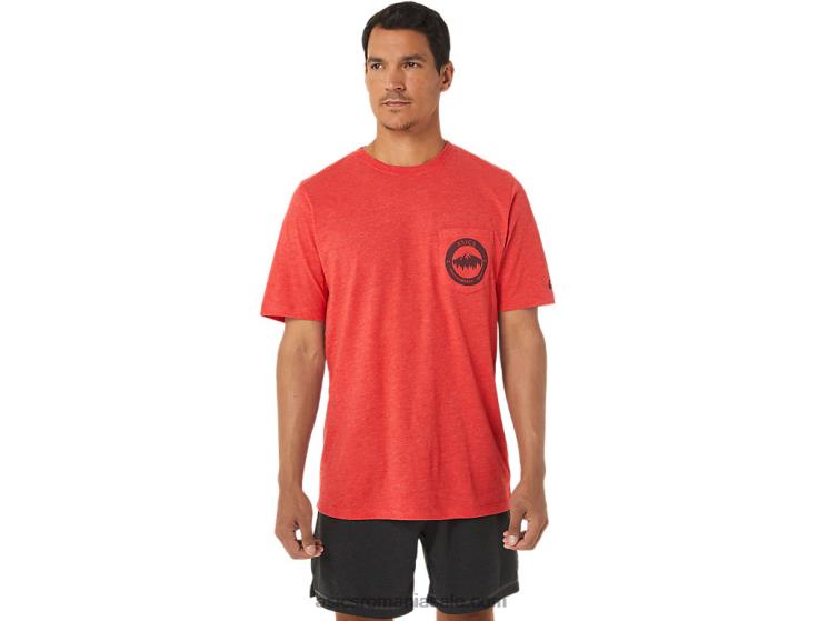 Asics erica roșie clasică Tricou de munte 1977 ZF464890
