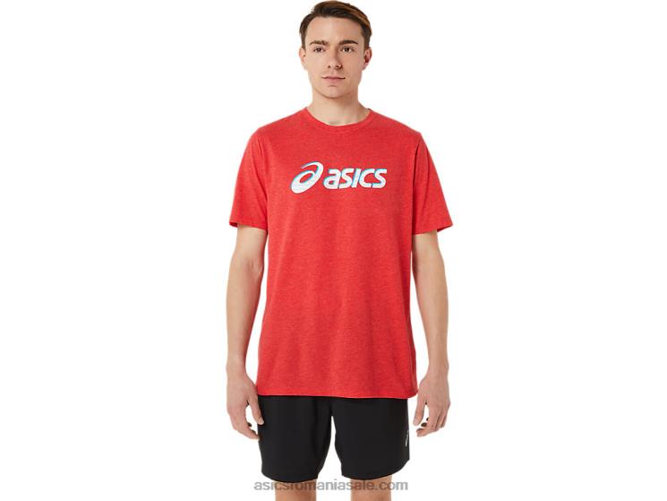 Asics erica roșie clasică a patra mânecă scurtă remarcabilă ZF4641256