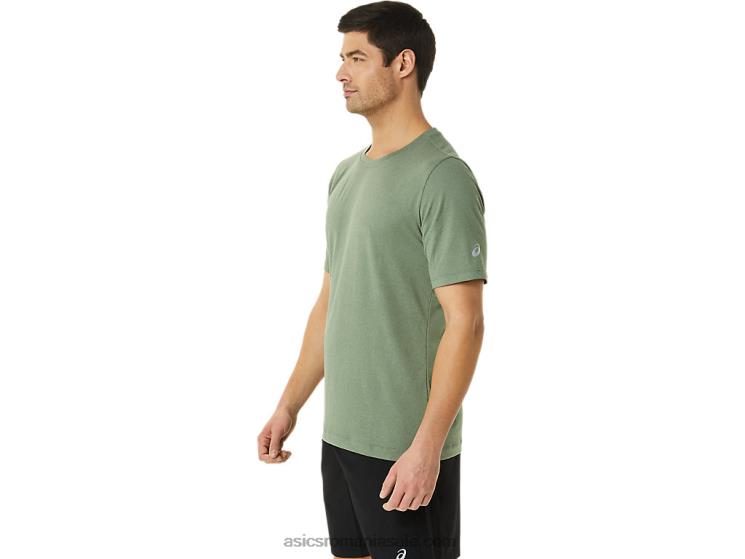 Asics erica verde lichen top tehnic hthr pentru bărbați cu mânecă scurtă ZF4641442
