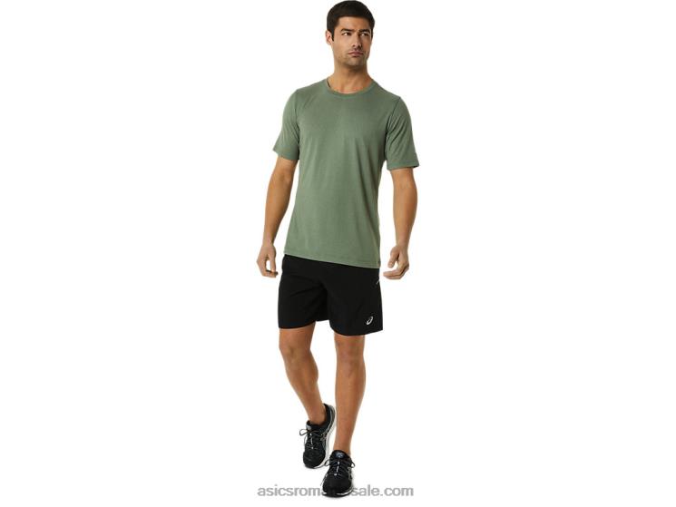 Asics erica verde lichen top tehnic hthr pentru bărbați cu mânecă scurtă ZF4641442