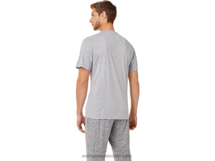 Asics foaie de piatră top de performanță cu mânecă scurtă pentru bărbați ZF4642040
