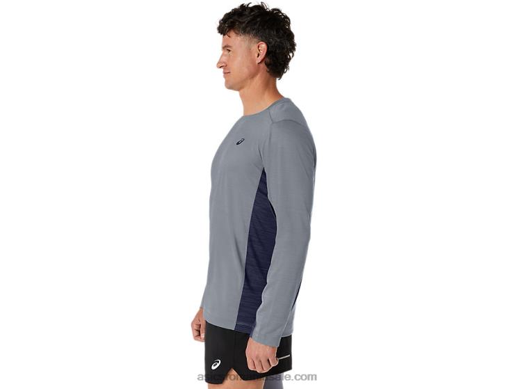 Asics foaie rock/peacoat trenul pentru bărbați sana cu mânecă lungă ZF464211