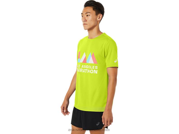 Asics galben de siguranță mânecă scurtă la maraton pentru bărbați ZF4641625