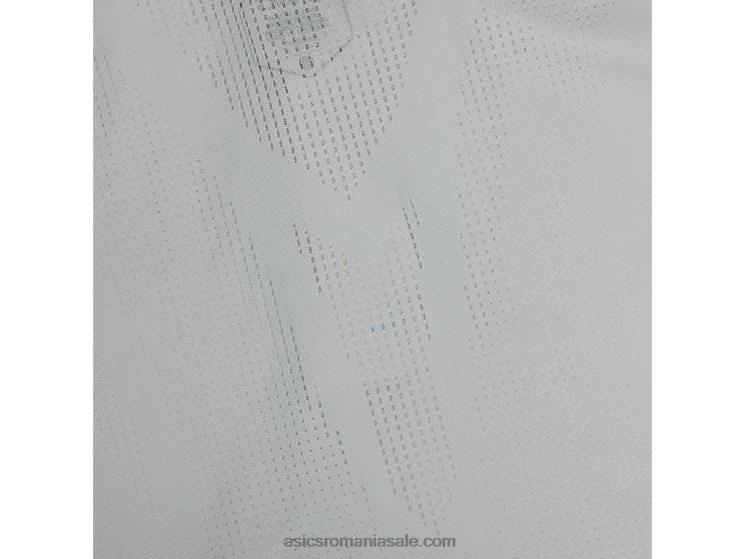 Asics gri ghețar tricou polo actibreeze jacquard pentru bărbați ZF464275