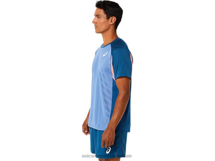 Asics indigo deschis top cu mânecă scurtă pentru bărbați ZF4641509