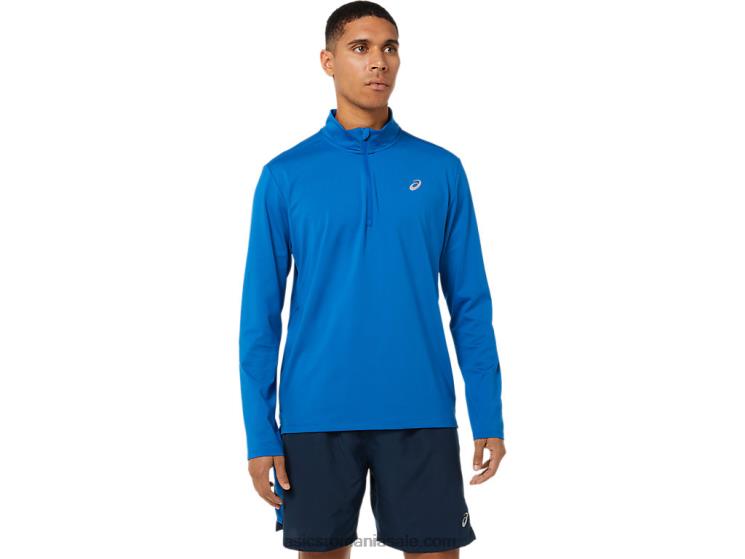 Asics lacul drive/hazard green jumătate de fermoar gata pentru bărbați ZF4641526