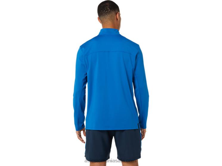 Asics lacul drive/hazard green jumătate de fermoar gata pentru bărbați ZF4641526