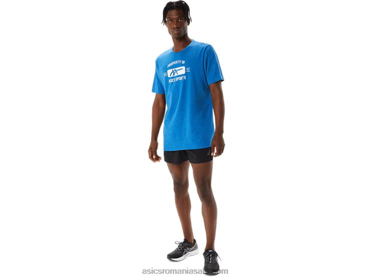 Asics lake drive heather proprietatea cu mânecă scurtă a tricouului sport ZF4641231