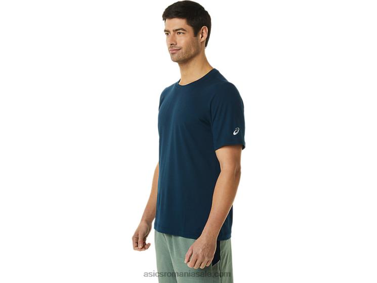 Asics lake drive heather top tehnic hthr pentru bărbați cu mânecă scurtă ZF4641449