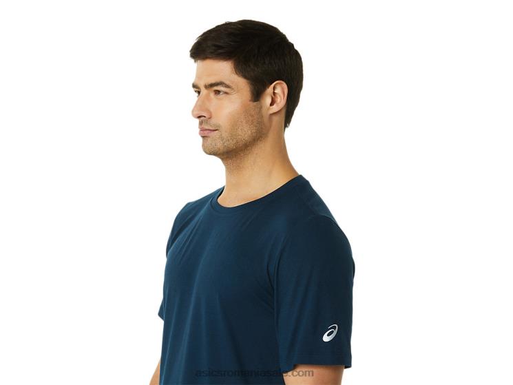 Asics lake drive heather top tehnic hthr pentru bărbați cu mânecă scurtă ZF4641449