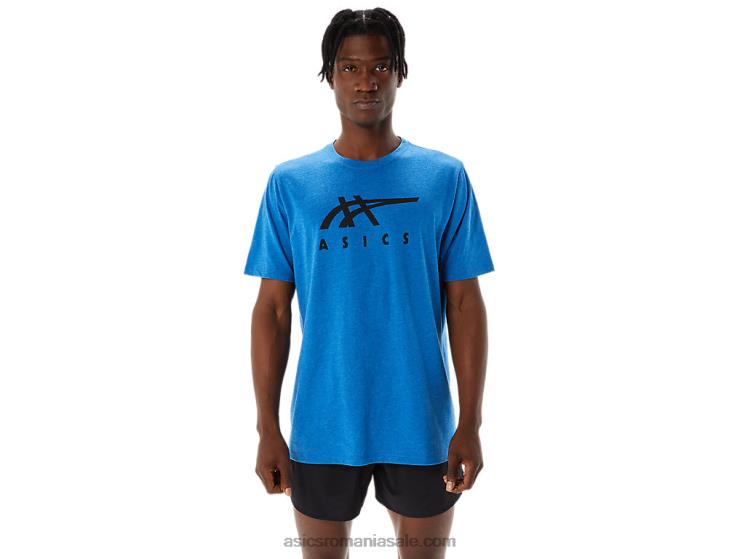 Asics lake drive heather tricou cu mânecă scurtă în dungi ZF464850