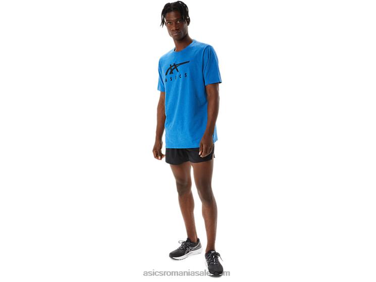 Asics lake drive heather tricou cu mânecă scurtă în dungi ZF464850