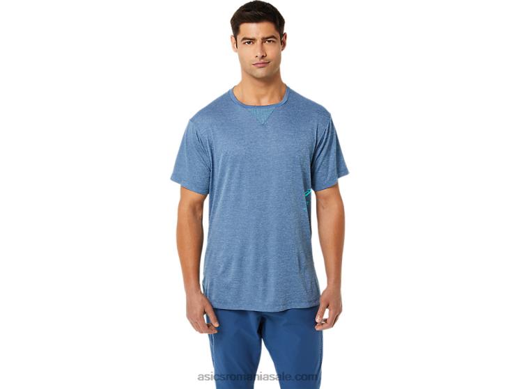 Asics mare rechin erica top cu mânecă scurtă din jacquard actibreeze pentru bărbați ZF4641514
