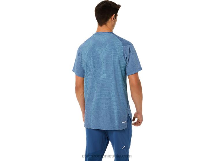 Asics mare rechin erica top cu mânecă scurtă din jacquard actibreeze pentru bărbați ZF4641514