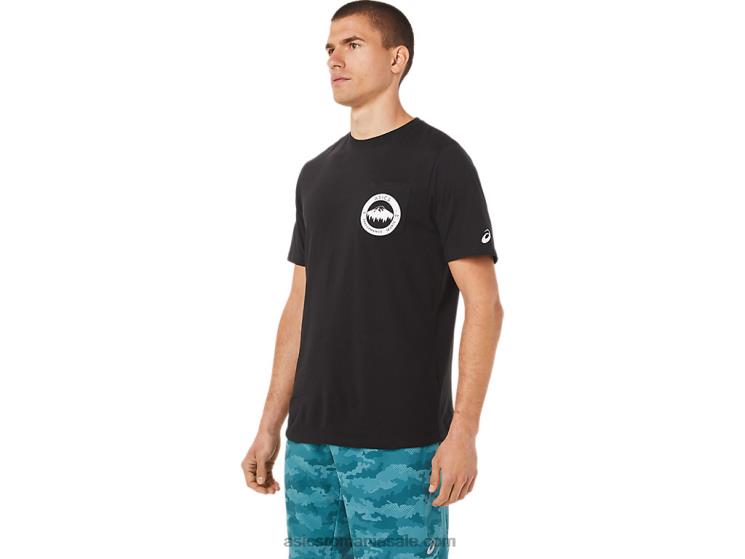 Asics negru de performanță Tricou de munte 1977 ZF4641910