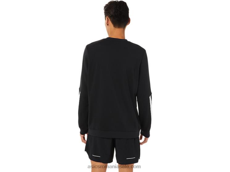 Asics negru de performanță echipaj lam masculin ZF464786