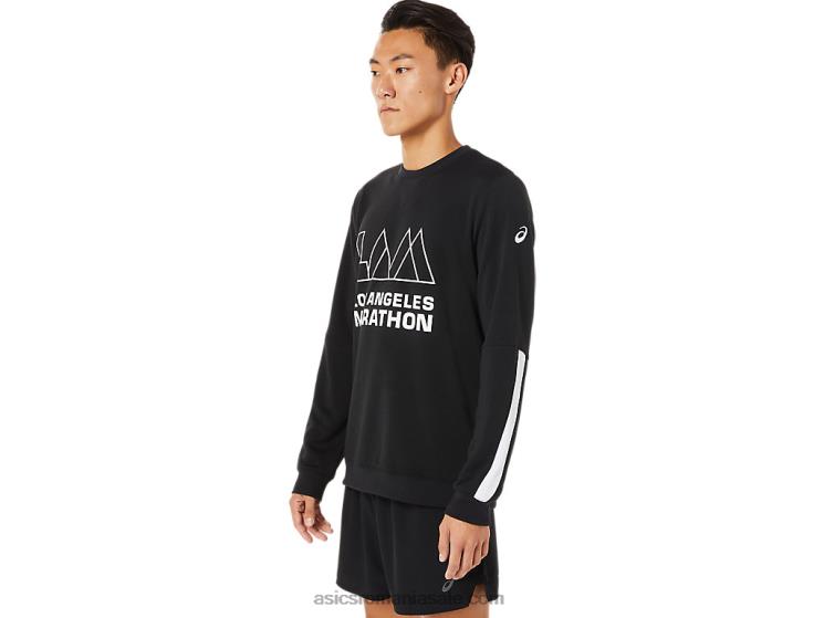 Asics negru de performanță echipaj lam masculin ZF464786