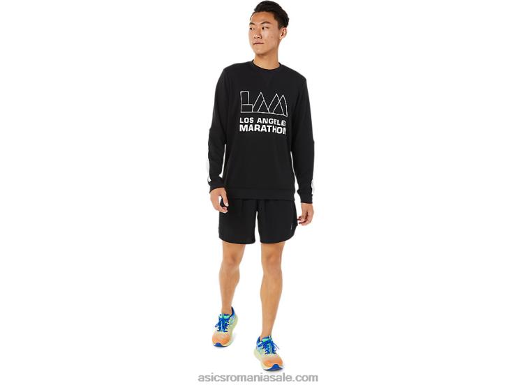 Asics negru de performanță echipaj lam masculin ZF464786