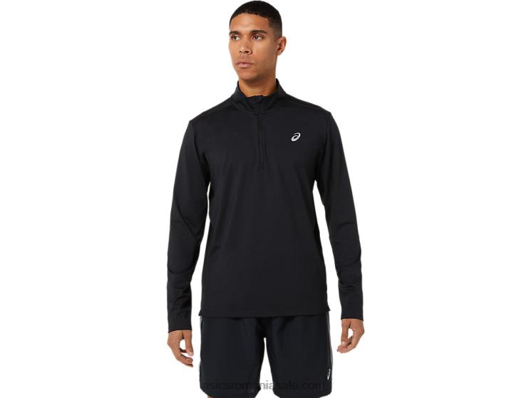 Asics negru de performanță jumătate de fermoar gata pentru bărbați ZF4641389