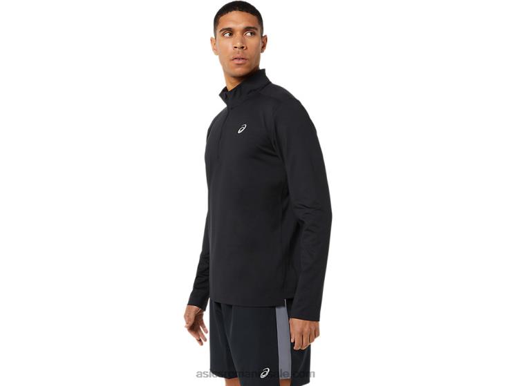 Asics negru de performanță jumătate de fermoar gata pentru bărbați ZF4641389