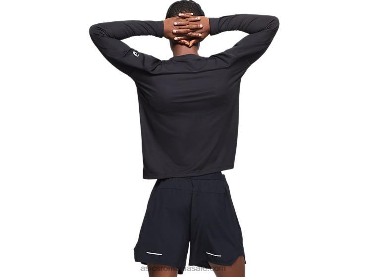 Asics negru de performanță mânecă lungă pregătită ii pentru bărbați ZF464842