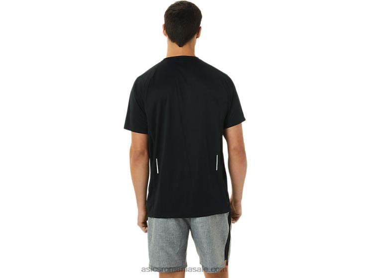 Asics negru de performanță mânecă scurtă Lyte pentru bărbați ZF4641417