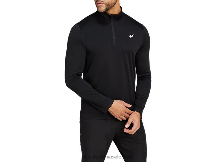 Asics negru de performanță nucleu bărbați fermoar 1/4 ZF4642039