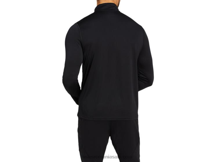Asics negru de performanță nucleu bărbați fermoar 1/4 ZF4642039