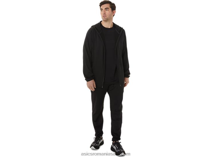 Asics negru de performanță top activ cu mânecă scurtă pentru bărbați ZF464753