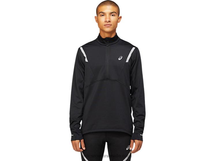 Asics negru de performanță top cu fermoar 1/2 pentru bărbați ZF4641629