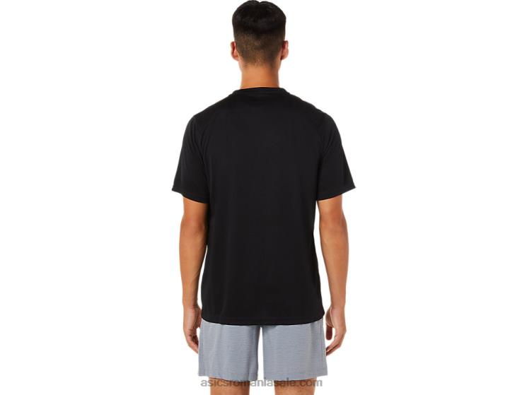 Asics negru de performanță top cu mânecă scurtă ZF464881