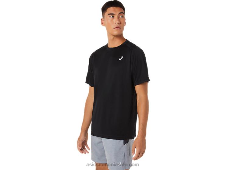 Asics negru de performanță top cu mânecă scurtă ZF464881