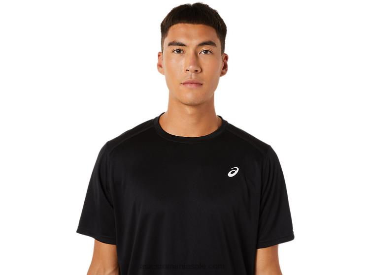Asics negru de performanță top cu mânecă scurtă ZF464881