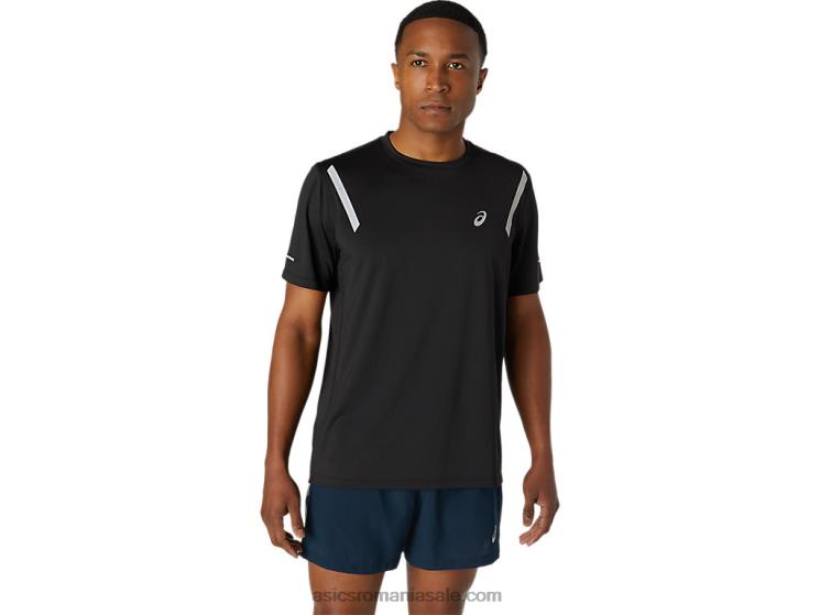 Asics negru de performanță top cu mânecă scurtă pentru bărbați ZF4641671