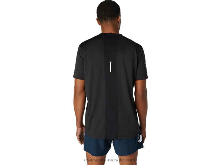 Asics negru de performanță top cu mânecă scurtă pentru bărbați ZF4641671