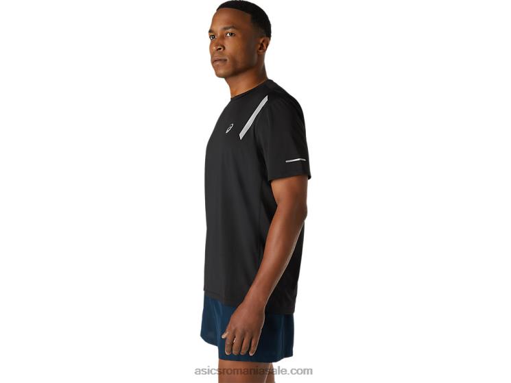 Asics negru de performanță top cu mânecă scurtă pentru bărbați ZF4641671