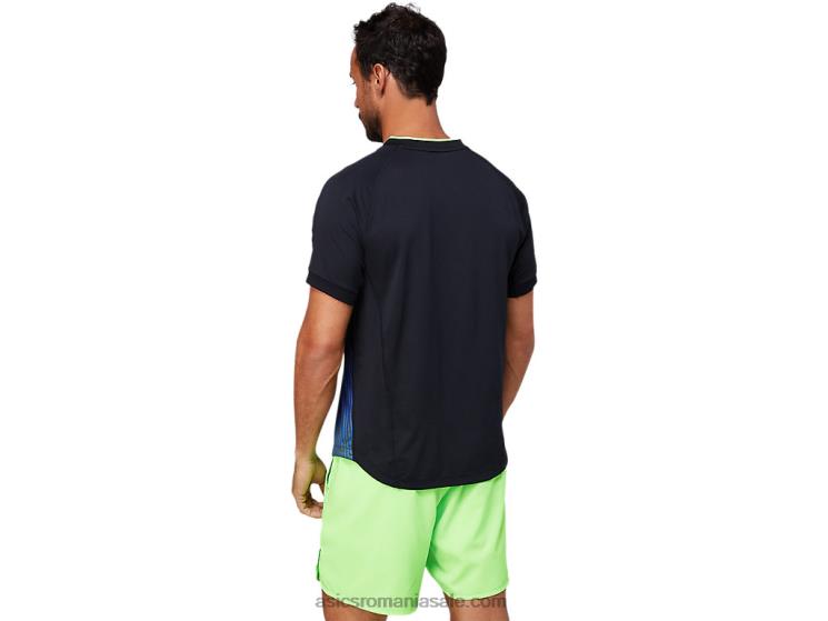 Asics negru de performanță tricou grafic pentru bărbați ZF4641830