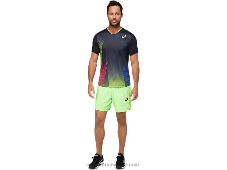 Asics negru de performanță tricou grafic pentru bărbați ZF4641830