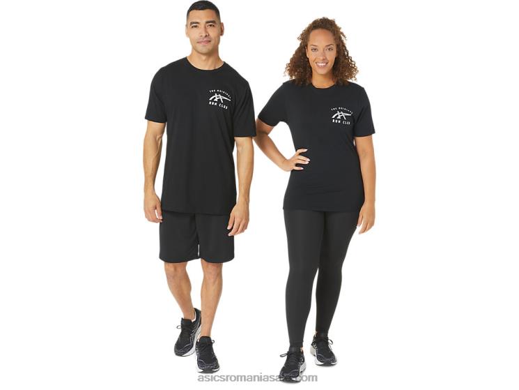 Asics negru de performanță tricou orc luminos mic logo ss ZF464800