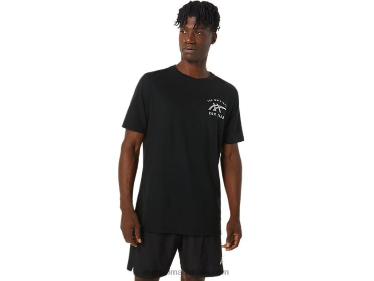 Asics negru de performanță tricou orc luminos mic logo ss ZF464800