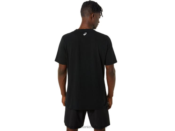 Asics negru de performanță tricou orc luminos mic logo ss ZF464800