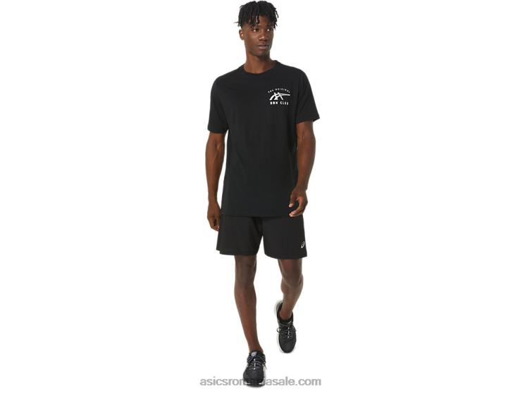 Asics negru de performanță tricou orc luminos mic logo ss ZF464800