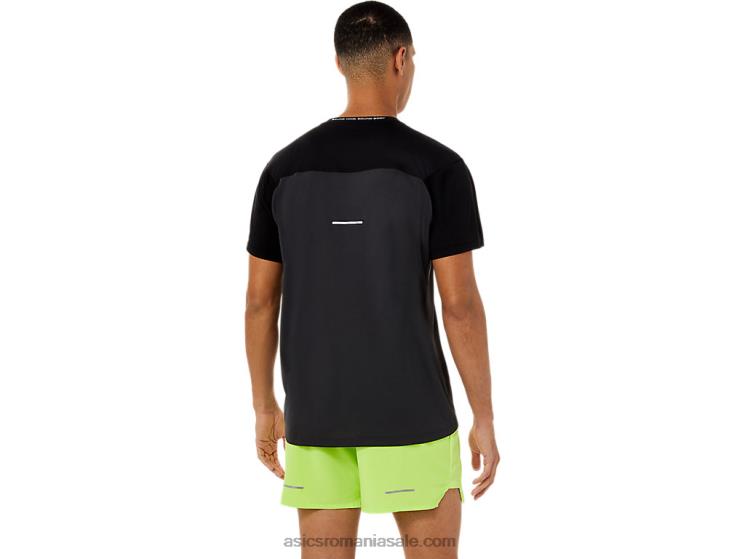 Asics negru performant/gri grafit top cu mânecă scurtă pentru bărbați ZF4641396