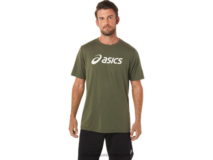 Asics pânză de măsline Tricou cu logo xg cu mânecă scurtă ZF4641655