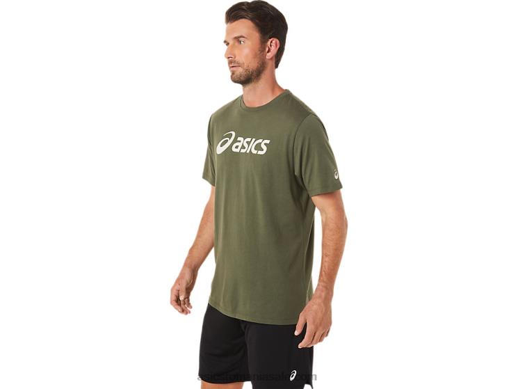 Asics pânză de măsline Tricou cu logo xg cu mânecă scurtă ZF4641655