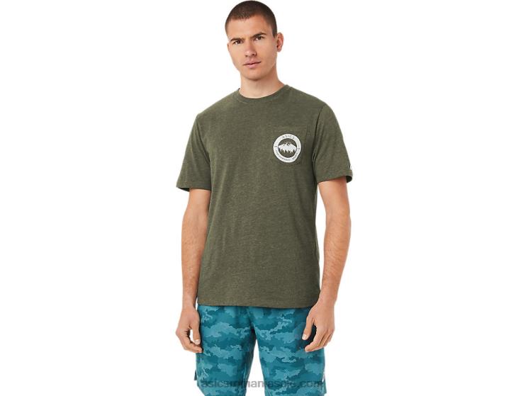 Asics pânză de măsline Tricou de munte 1977 ZF4641080