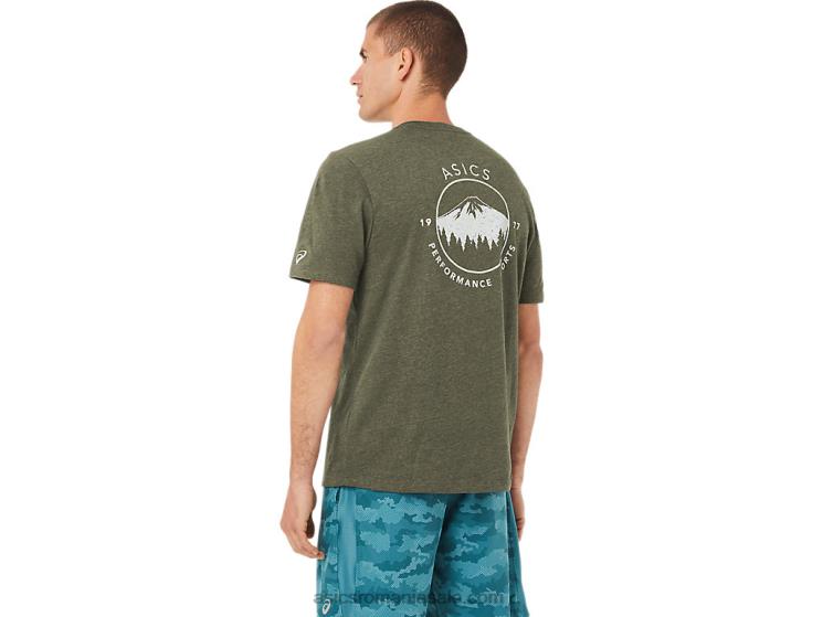 Asics pânză de măsline Tricou de munte 1977 ZF4641080