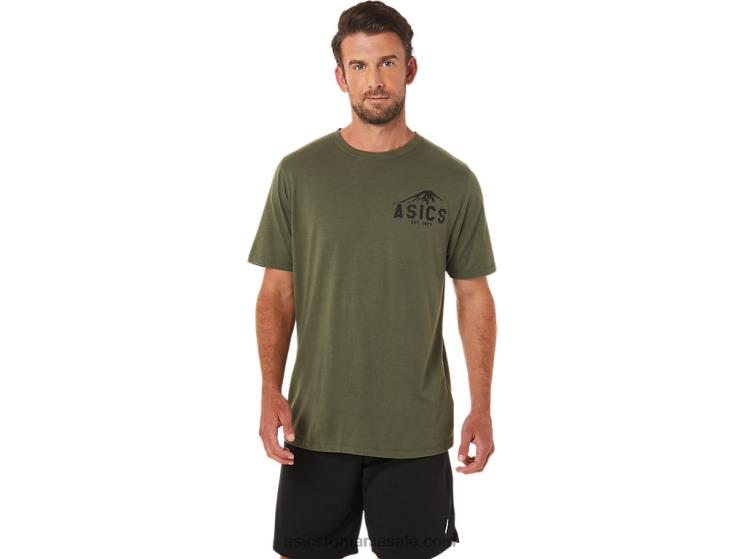 Asics pânză de măsline tricou fuji 1977 ZF4641630