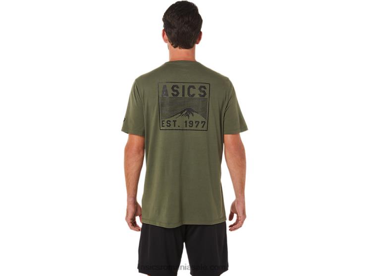 Asics pânză de măsline tricou fuji 1977 ZF4641630